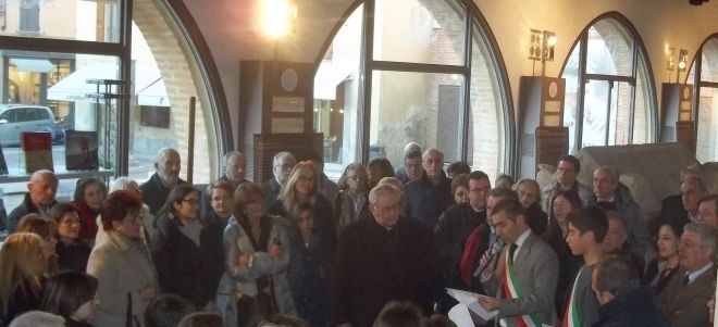 Parte del pubblico presente all'inaugurazione
