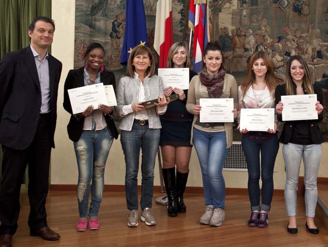 Le studentesse premiate