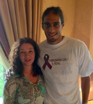 Greta Maciulaitis e Martin Caceres, giocatore della Juventus