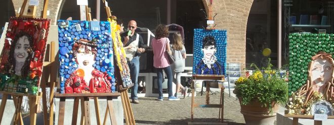 Quadri con tappi di bottiglia