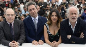 I protagonisti del film: Carlo Verdone,il regista Paolo Sorrentino, Sabrina Ferilli e Toni Servillo