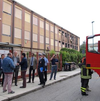 Il momento del sopralluogo