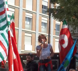 Silva Tiberti alla manifestazione