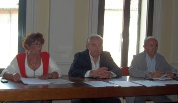 Un momento della confeenza stampa