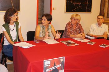 un momento della conferenza stampa