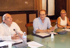 Un momento della conferenza stampa