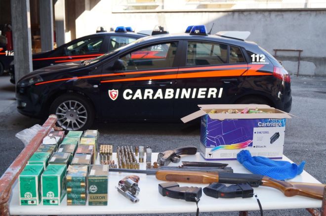 Le armi sequestrate 