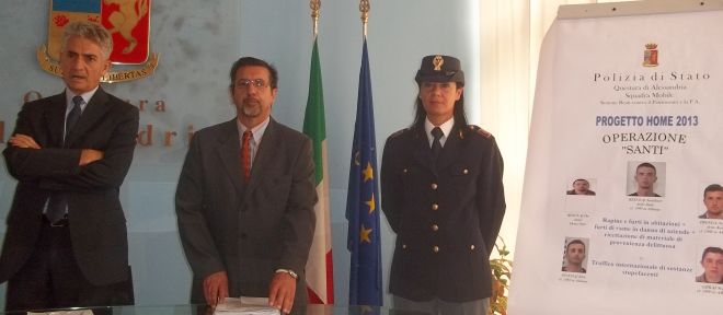 Un momento della confrenza stampa col Questore 