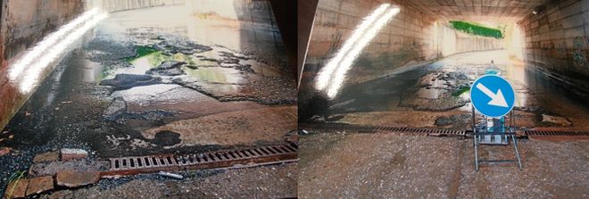 La grave situazione documentata dalle immagini