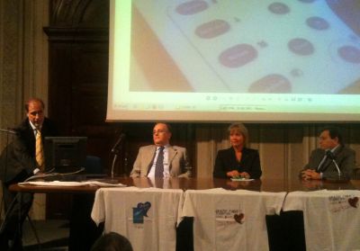 Un momento dell'incontro nella sala convegni dell'ospedale