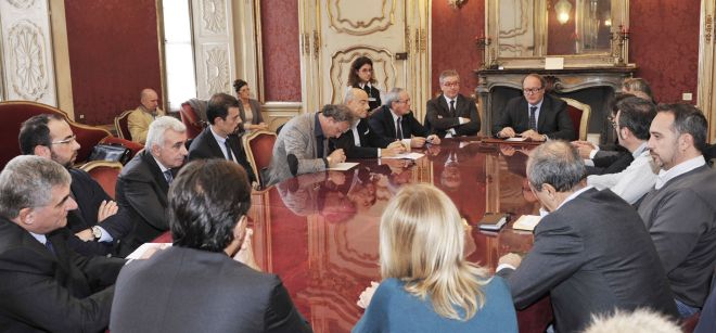 La firma del protocollo 