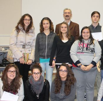 Alcuni degli studenti premiati
