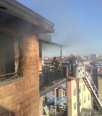 Una fase dell'intervento