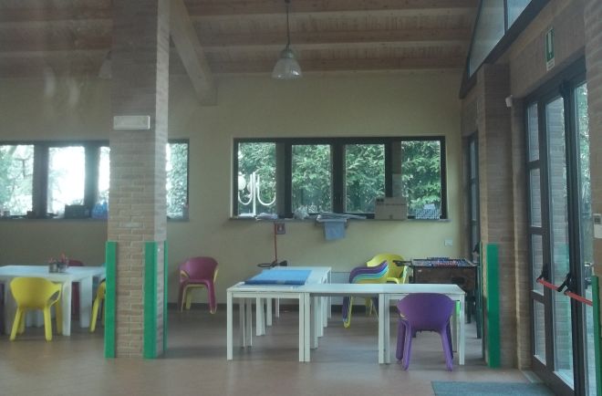 Interno del nuovo Centro Giovani 