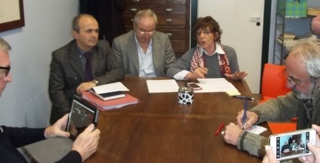 Un momento della conferenza stampa