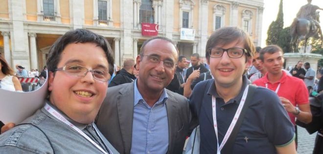 Marco Zanirato in un recente viaggio a Roma per vedere Papa Francesco. La foto (come tutte le altre) è tratta dal suo profilo Facebook