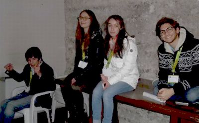 Alcuni dei giovani ciceroni