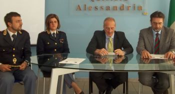 Un momento della conferenza stampa di lunedì