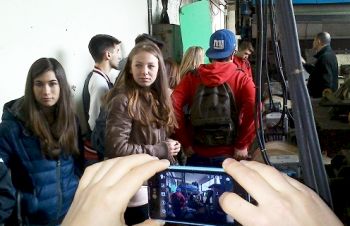 Un momento della visita