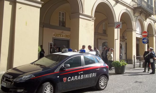 I carabinieri sul posto