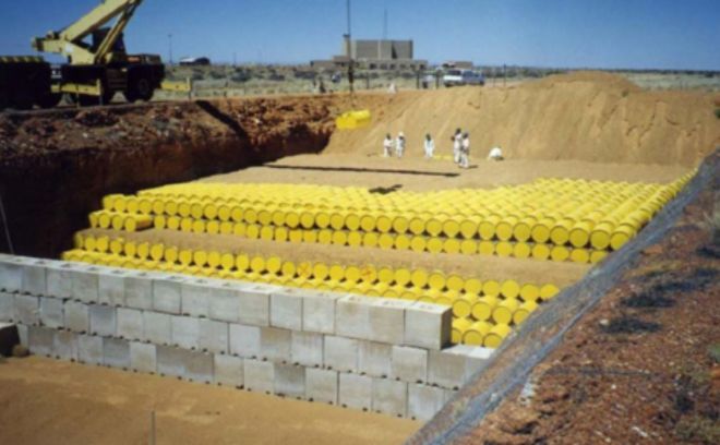 Un deposito di scorie nucleari