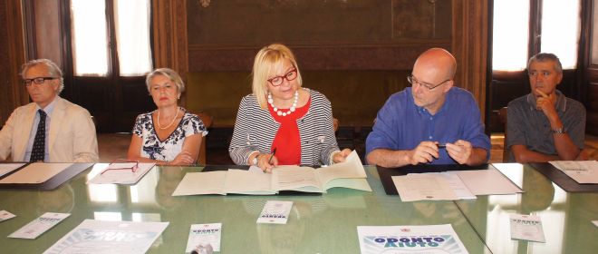 Un momento della conferneza stampa