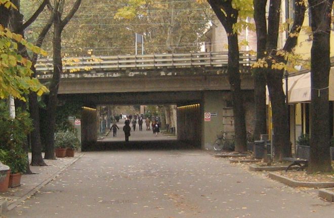 Viale Saffi dov'è avvenuto l'accoltellamento