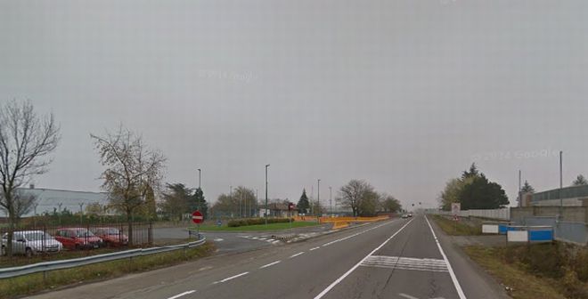 Il luogo dove si è verificato l'incidente