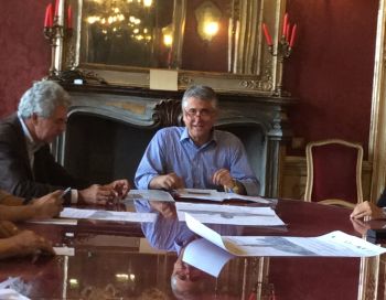 Un momento della cofnerenza stampa