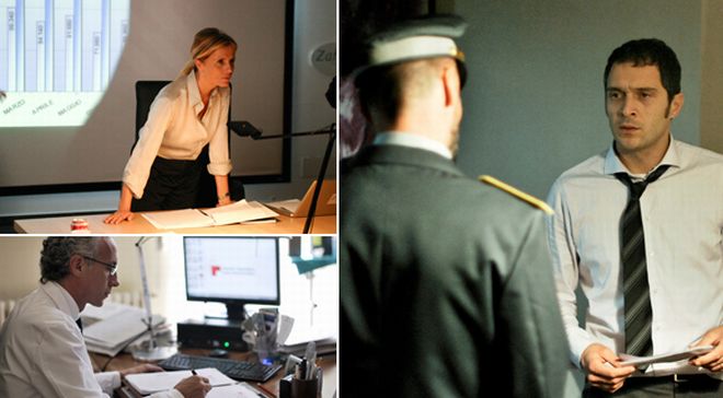 Isabella ferrari, Claudio Santamaria e Marco Travaglio