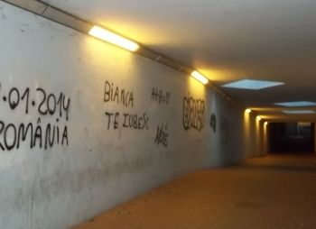 Il sottopasso della stazione di Tortona