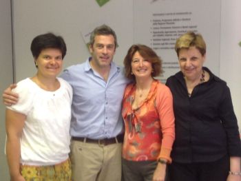 IL personale dell'Urp con Massimo Poggio 