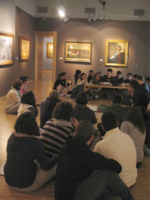 Una lezione in Pinacoteca