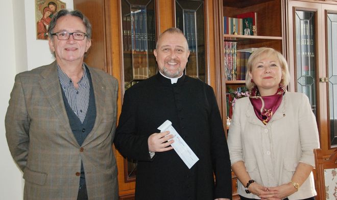 Don Paolo Caorsi ,Marialuisa Ricotti e Marco Beraghi