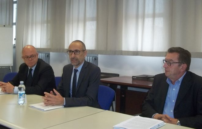 Un momento della conferneza stampa