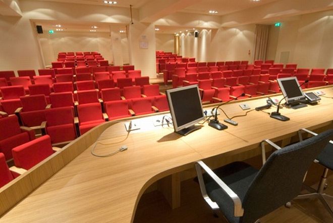 La sala convegni della Fondazione