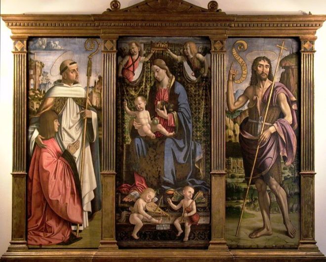 Il famoso trittico di Macrino d'alba