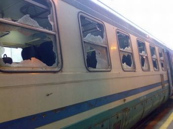 treno vandalismo - Q