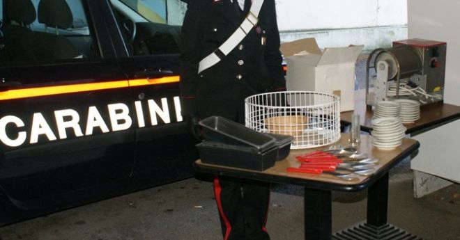 Parte del materiale rubato