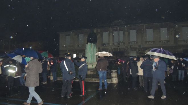 la fiaccolata si conclude