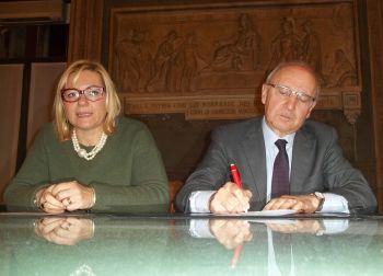 Un momento della conferneza stampa