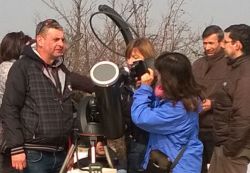 alcune persone all'osservatorio