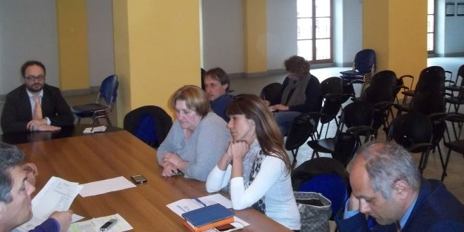 Un momento della riunione della Commissione