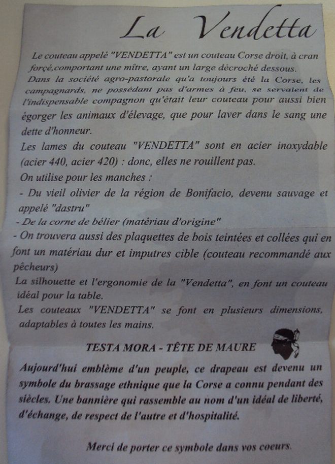 Il foglio sequestrato