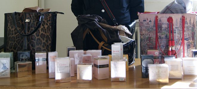 La merce rubata e recuperata