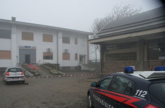 La palestra American club subito  dopo la rapina