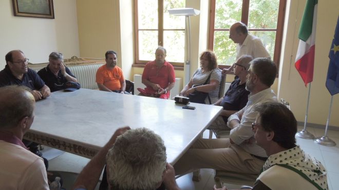 Un'altra immagine dell'incontro