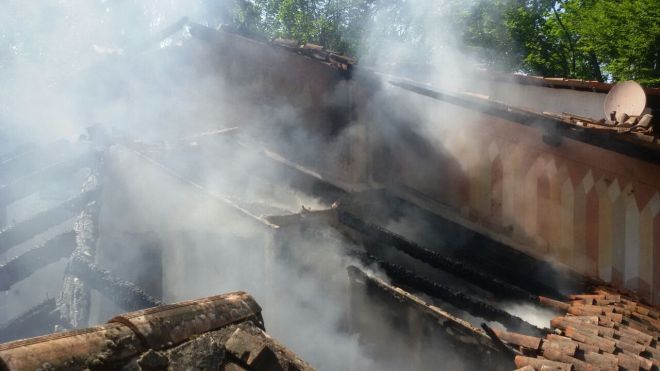 Il tetto appena spento