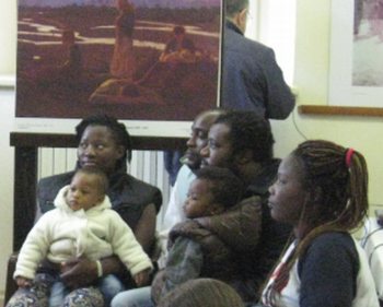 Le due famiglie già arrivate a Volpedo