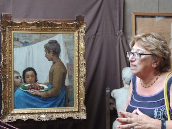 Aurora Scotti illustra la mostra 